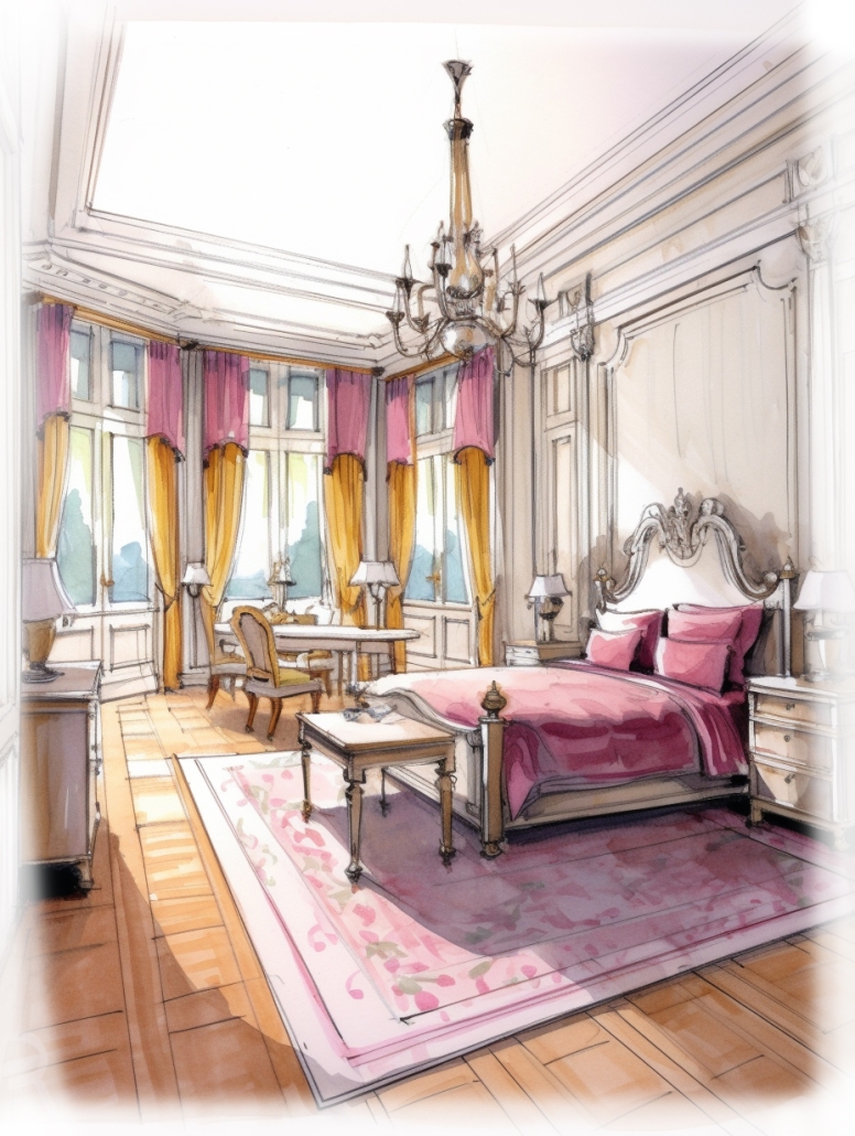 un dessin d architecture interieur en dordogne