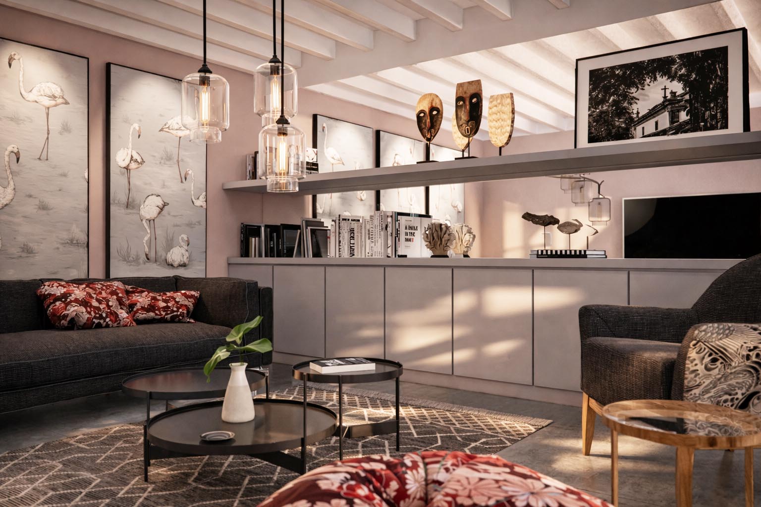 Rénovation salon Bordeaux salon rénové par un architecte d'intérieur à Bordeaux