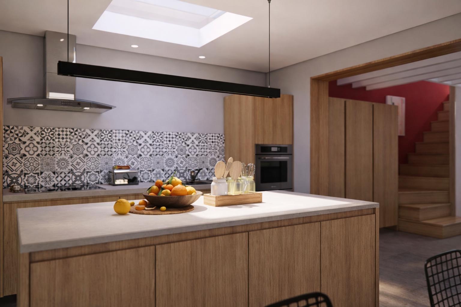 Rénovation cuisine Bordeaux Intégration d'une cuisine dans la rénovation d'une maison a Bordeaux