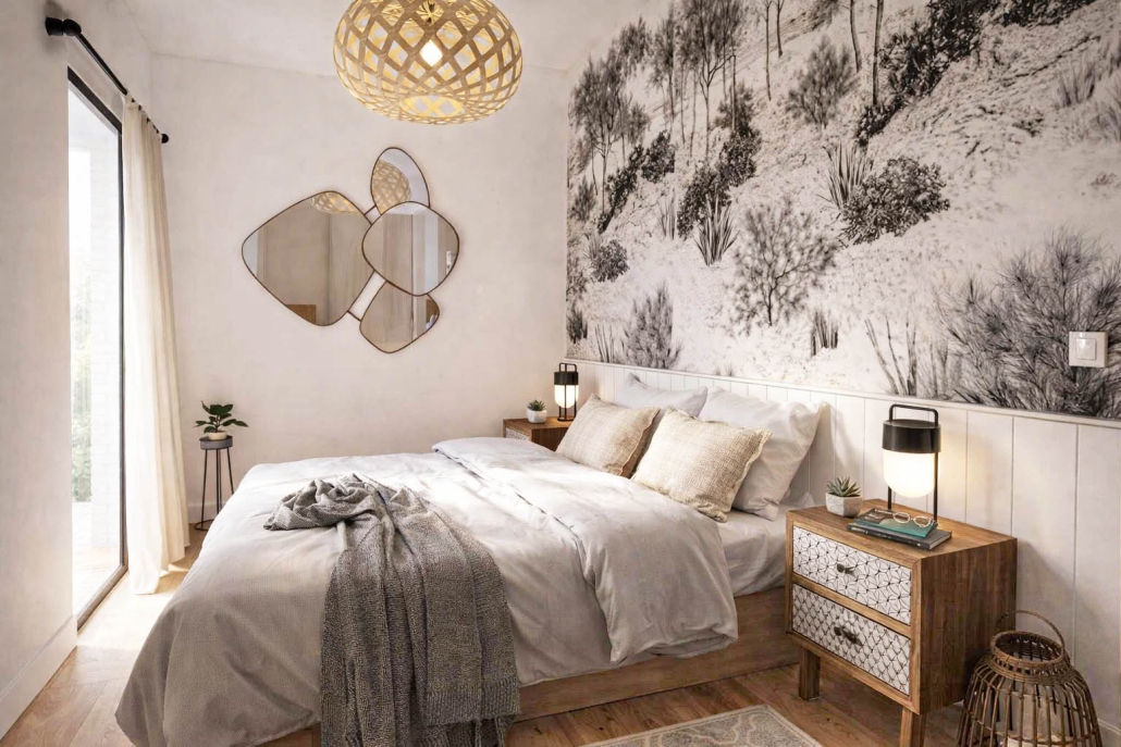 Amenagement interieur d'une chambre en dordogne