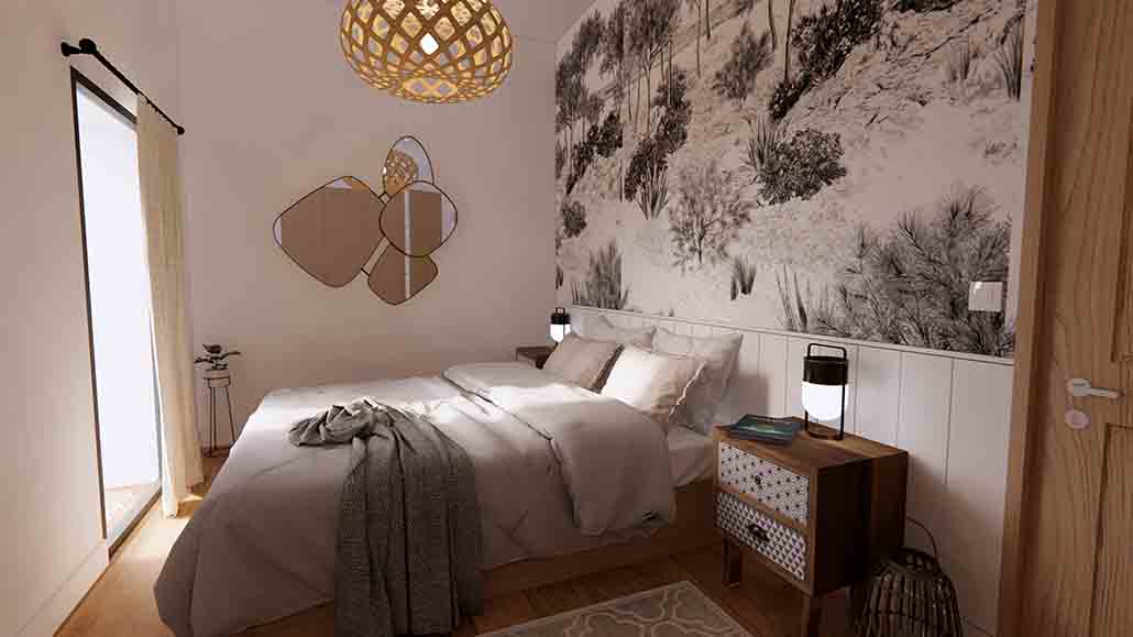 amenagement interieur d'une chambre en dordogne