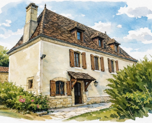 Rénovation en perigord noir d'une maison en pierre / Belvès
