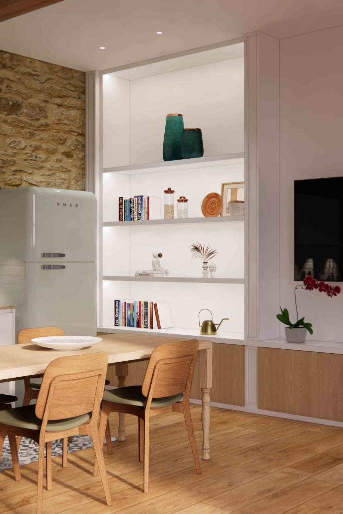 une bibliotheque sur mesure en dordogne