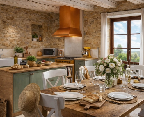 La rénovation d'une cuisine de charme à Belvès, Perigors noir