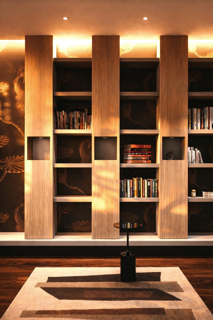 Creation d une bibliotheque par un architecte interieur de bordeaux