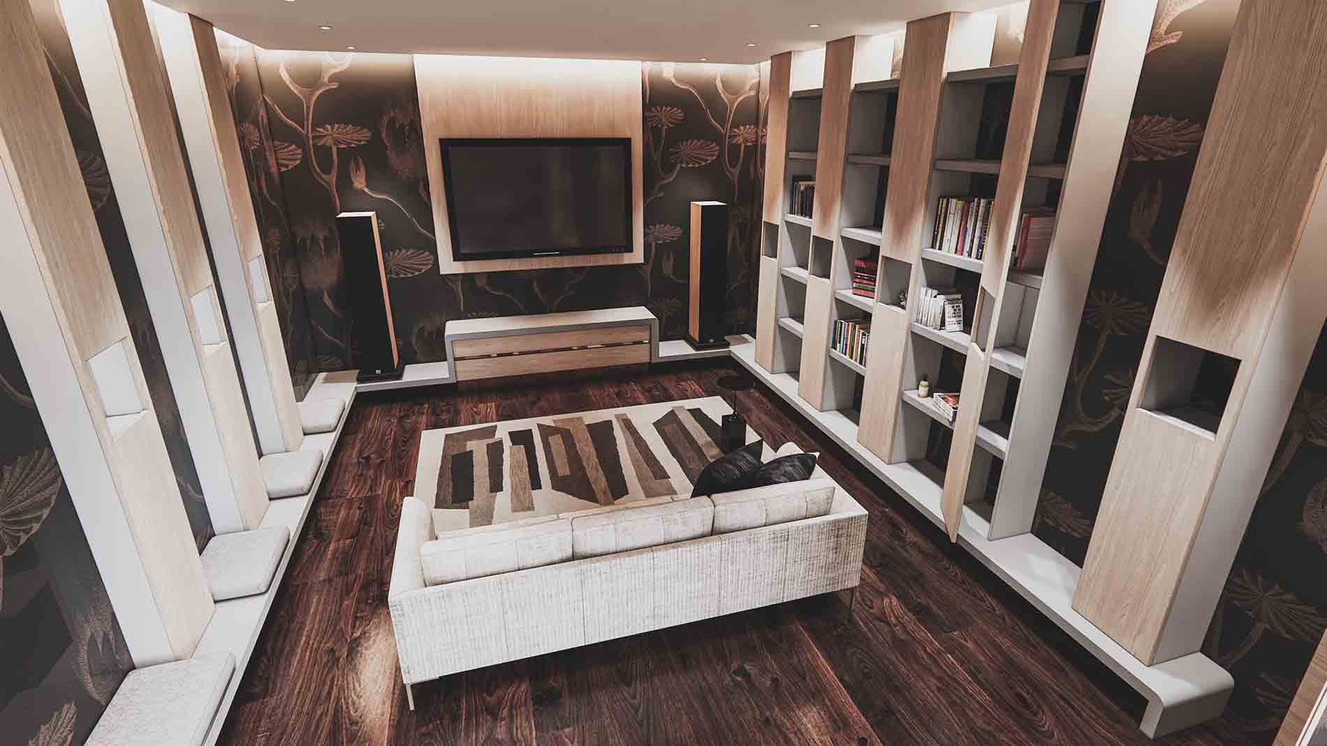 Un home cinema tres design a Bordeaux