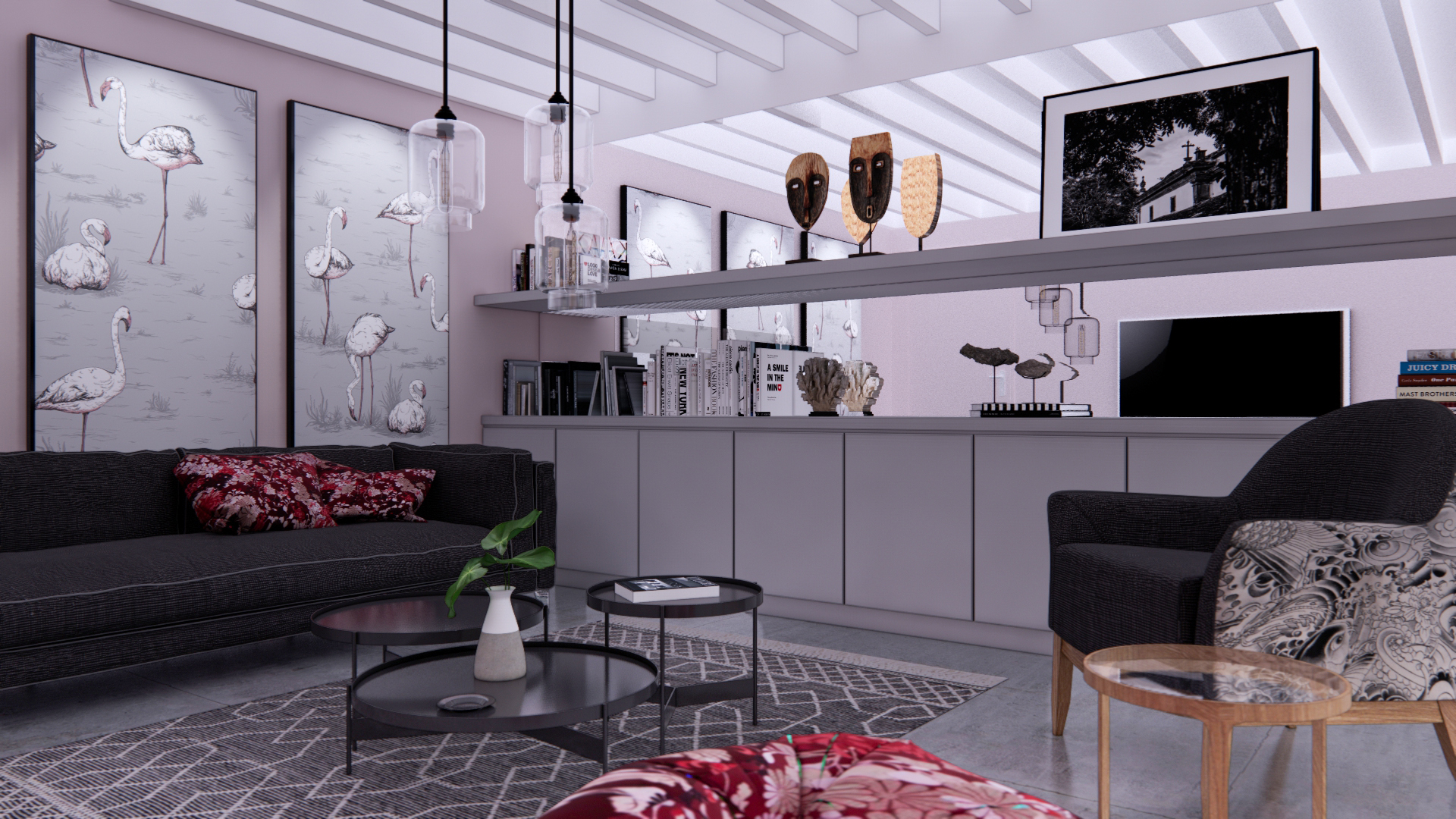 salon renove par un architecte d'interieur a Bordeaux