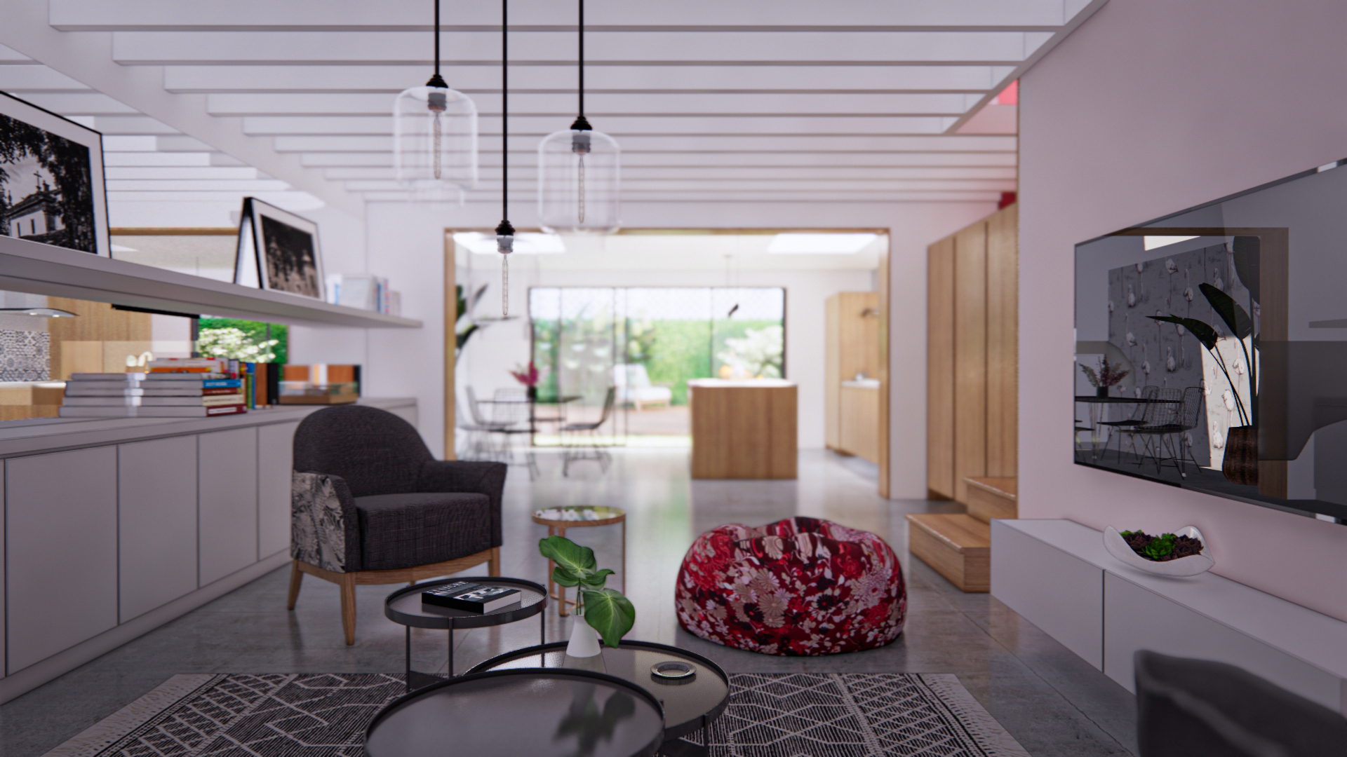 Une renovation atypique d'une echoppe bordelaise par un architecte d'interieur