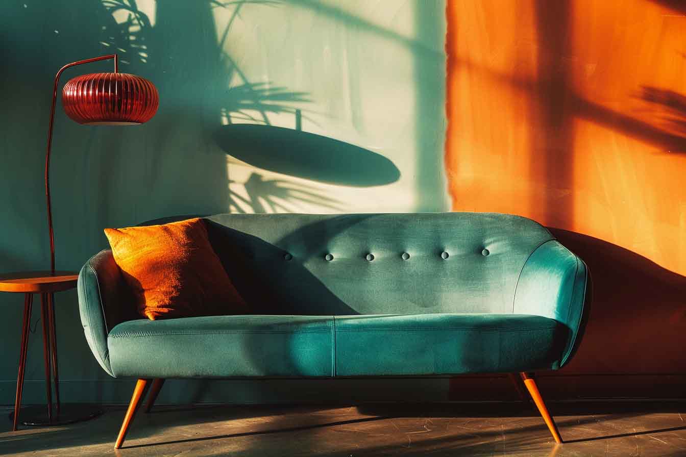 Un canape vintage a Bordeaux