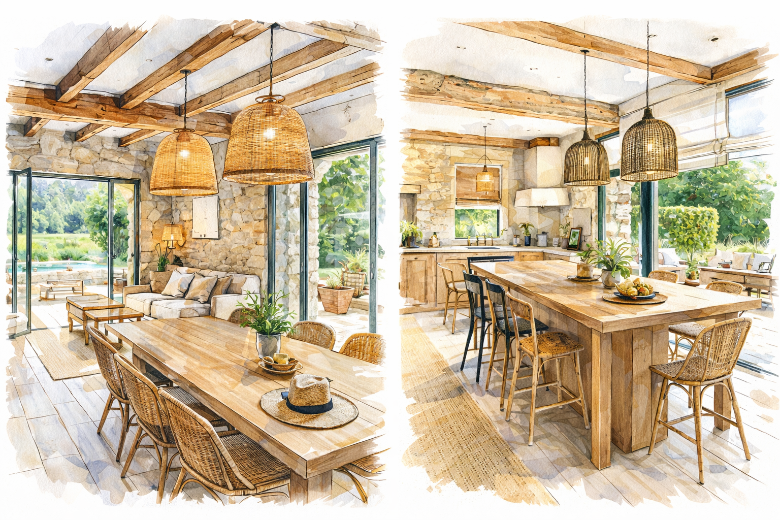 amenagement-cuisine-sejour-dordogne-architecte-interieur.png Étude d’aménagement d’une pièce de vie réalisée par un architecte d’intérieur en Dordogne, valorisant les volumes existants et la lumière naturelle.